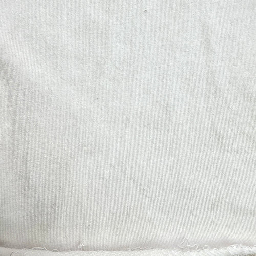 White French Terry Knit Fabric, 100% Cotton Loopback, Sweatshirt Hoodie Loungewear Fabric