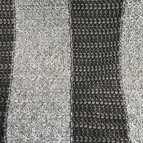 Striped Hachi Sweater Knit Fabric, 100% Polyester, Knit-In Stripe Cardigan Poncho Fabric