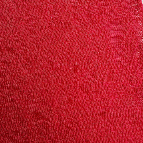Red Hachi Poly Rayon Knit Fabric, 50% Polyester 50% Rayon, Soft Sweater Knit