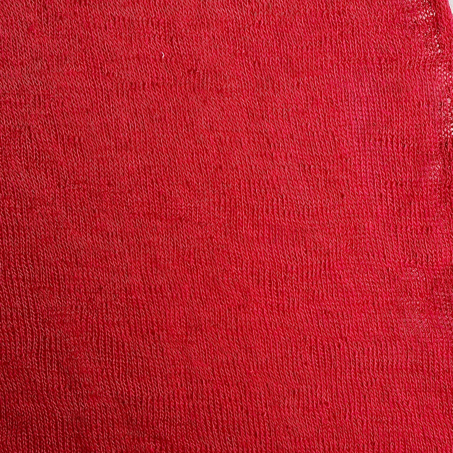 Red Hachi Poly Rayon Knit Fabric