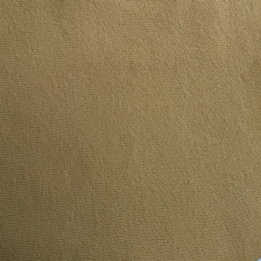 Camel Poly Cotton Fleece 22 oz Knit Fabric