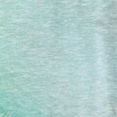 Sky Light Blue Poly Cotton Jersey Knit Fabric, 50% Polyester 50% Cotton 6 oz Lightweight, Summer Tee Fabric