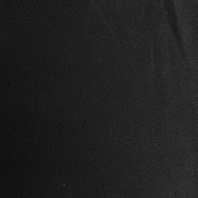Black DTY Double Brushed Knit Fabric, 97% Polyester 3% Spandex, Buttery Soft Legging Dress Fabric