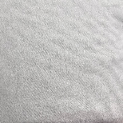 White Cotton Jersey Knit Fabric, 100% Cotton 18/1 9 oz, Soft T-Shirt Dress Fabric