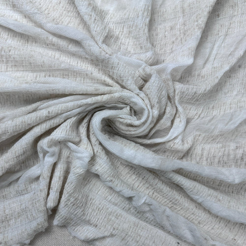 Flax Rayon Striped Gauze Fabric | By The Yard