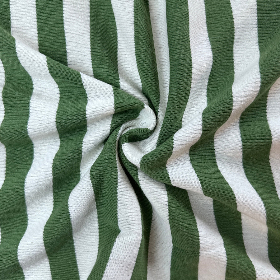 Striped Loop French Terry Fabric – Soft, Stretchy, and Versatile | By The Yard