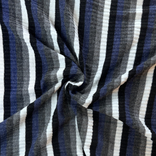 4x2 Cotton Matching Ribbing – Striped Stretch Matching Rib Fabric | By The Yard