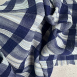 Bold Plaid Checkered Tencel Woven Fabric | By the Yard