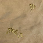 Leaf Embroidery Tencel Woven Fabric | By the Yard