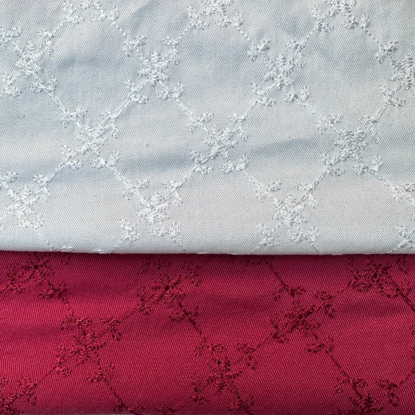 Diamond Embroidery Tencel Woven Fabric | By the Yard