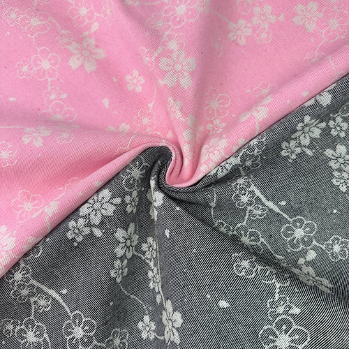 Floral Denim & Woven Fabrics | Floral Colors By the Yard