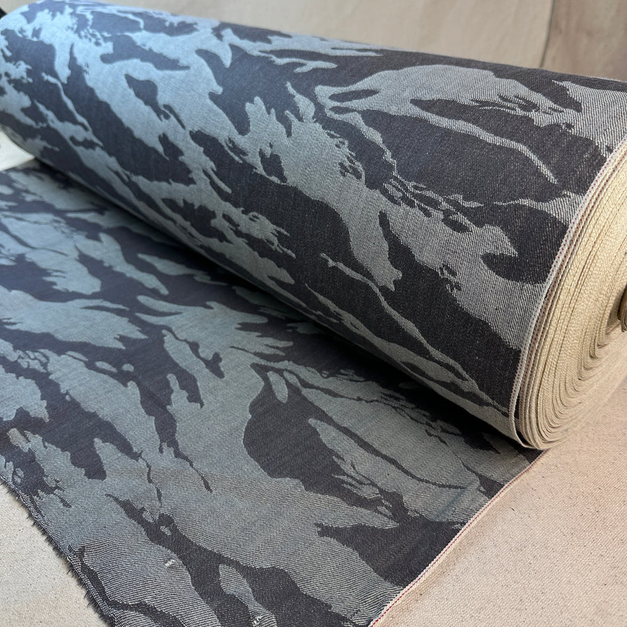 Camo Japanese Selvedge Denim | 32"-40" Wide