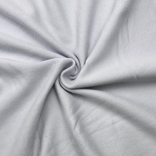 Stone Gray Medium Weight Cotton French Terry Knit | 300 GSM Sweatshirt Fabric By The Yard