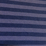 Purple striped cotton jersey knit fabric detail
