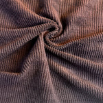 Beige ribbed knit fabric