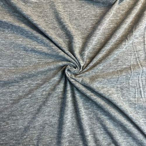 Gray nep slub knit fabric