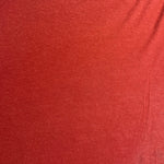 Orange red nep slub knit fabric detail