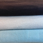 Light blue ribbed knit fabric