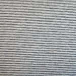 Gray and white striped cotton jersey knit fabric detail