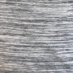 Gray and cream striped cotton jersey knit fabric detail