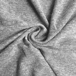 Dark gray nep jersey knit fabric