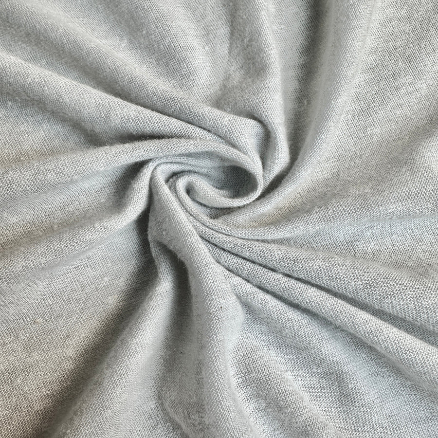Oatmeal nep jersey knit fabric
