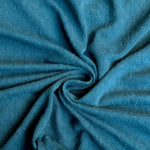 Petrol nep jersey knit fabric