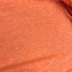 Orange nep jersey knit fabric detail