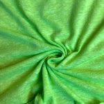 Green nep jersey knit fabric