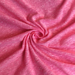 Neon pink nep jersey knit fabric