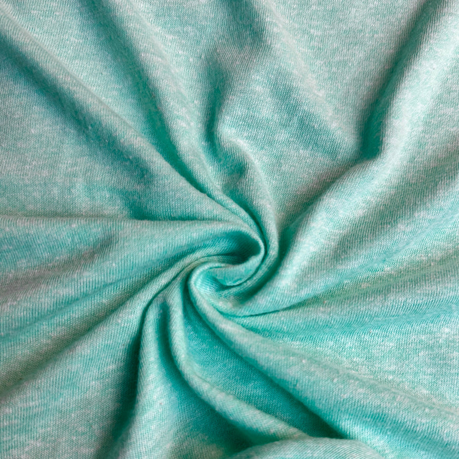 Mint nep jersey knit fabric