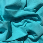 Aqua Blue Cotton Jersey, 13 oz