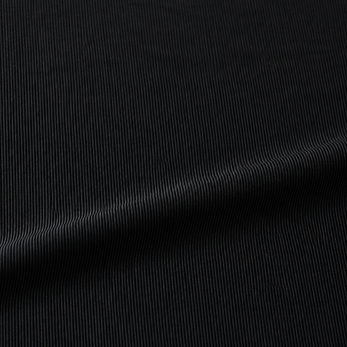 Styled product photograph of Black Stretch Ribbing Fabric, 80% Acetate 20% Spandex Lycra Rib Knit, High Stretch Cuff Waistband Fabric, Sold by the Yard. Original fabric photos follow.