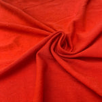 Cotton Red Orange Jersey Knit 100% Fabric By the Yard 58″