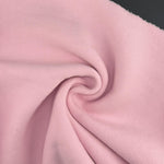 Heavy Pink Fleece Thick Sherpa Cotton Fabric | 500 GSM Heavy Sweatshirt Fabric By The Yard