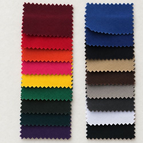 58" Cotton Poly Stretch Baby Twill 4.6 OZ Woven Fabric for Wholesale Only — styled fabric photograph