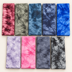 60" Bamboo 4-Way Stretch with Spandex Tie Dye Jersey Knit Fabric — styled fabric photograph