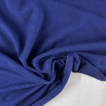 Midnight Blue Cotton Jersey Spandex 10 oz Medium Weight Eco-Friendly Sustainable Fabric By the Yard