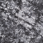 Black & Gray bamboo spandex tie-dye jersey knit fabric, styled product photo