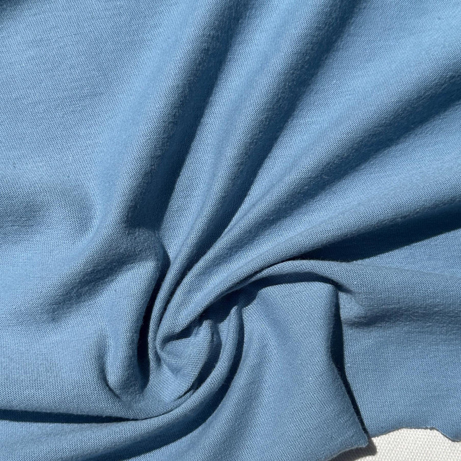 100% Cotton Jersey Light Baby Blue Knit Medium-Heavy Weight Eco-Friendly Fabric By The Yard 60″