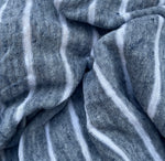 Striped Linen Jersey Knit 60″ Eco-Friendly Fabric By The Yard