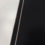Black Selvedge Denim | Woven Fabric by the Yard | 470 GSM / 14 oz Denim | 32"-40" Wide