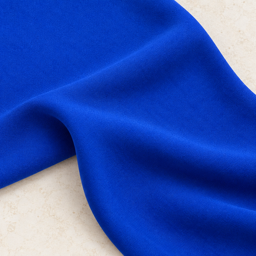 Steel Blue Polyester Knit Fabric, 100% Polyester Stretch Jersey, Activewear Legging Fabric, Sold by the Yard — styled fabric photograph