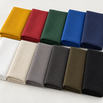 cotton canvas eleven color stepped books arranged to show all color options