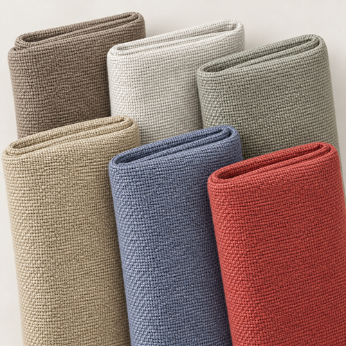 60" 100% Cotton Canvas USA Made Apparel & Upholstery Woven Fabric — styled fabric photograph