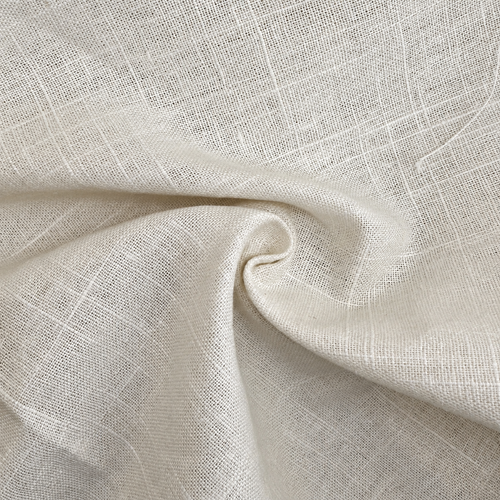 Cotton Linen Blend Cream Medium Weight Apparel Upholstery Fabric By The Yard 9 Oz — styled fabric photograph