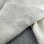 Heavy Fleece Thick Sherpa Heather Gray Cotton Fabric | 500 GSM Heavy Sweatshirt Fabric By The Yard