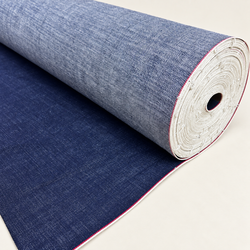 Dark Blue – Premium Raw Japanese Selvedge Denim Fabric | By The Yard | 32"-40" Wide — styled fabric photograph