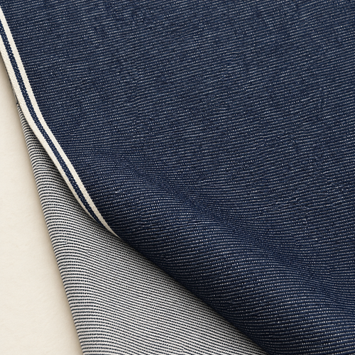 Dark Indigo – Premium Raw Japanese Selvedge Denim Fabric | By The Yard | 32"-40" Wide — styled fabric photograph