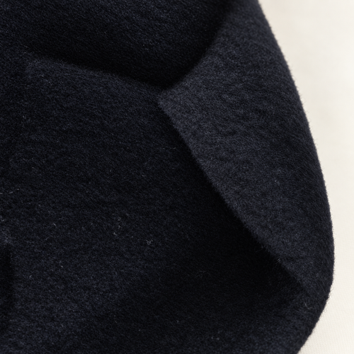 56" Dark Blue 100% Wool Heavy Woven Fabric By the Half Yard — styled fabric photograph